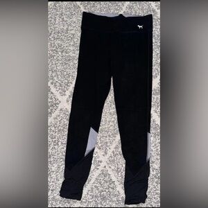 Women’s VS Pink Black Leggings In Size Small